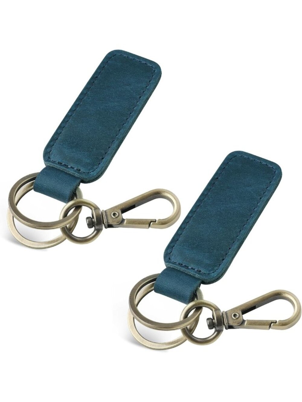 Genuine Leather Universal Key Fob Keychain Holder for Men & Women - Stylish